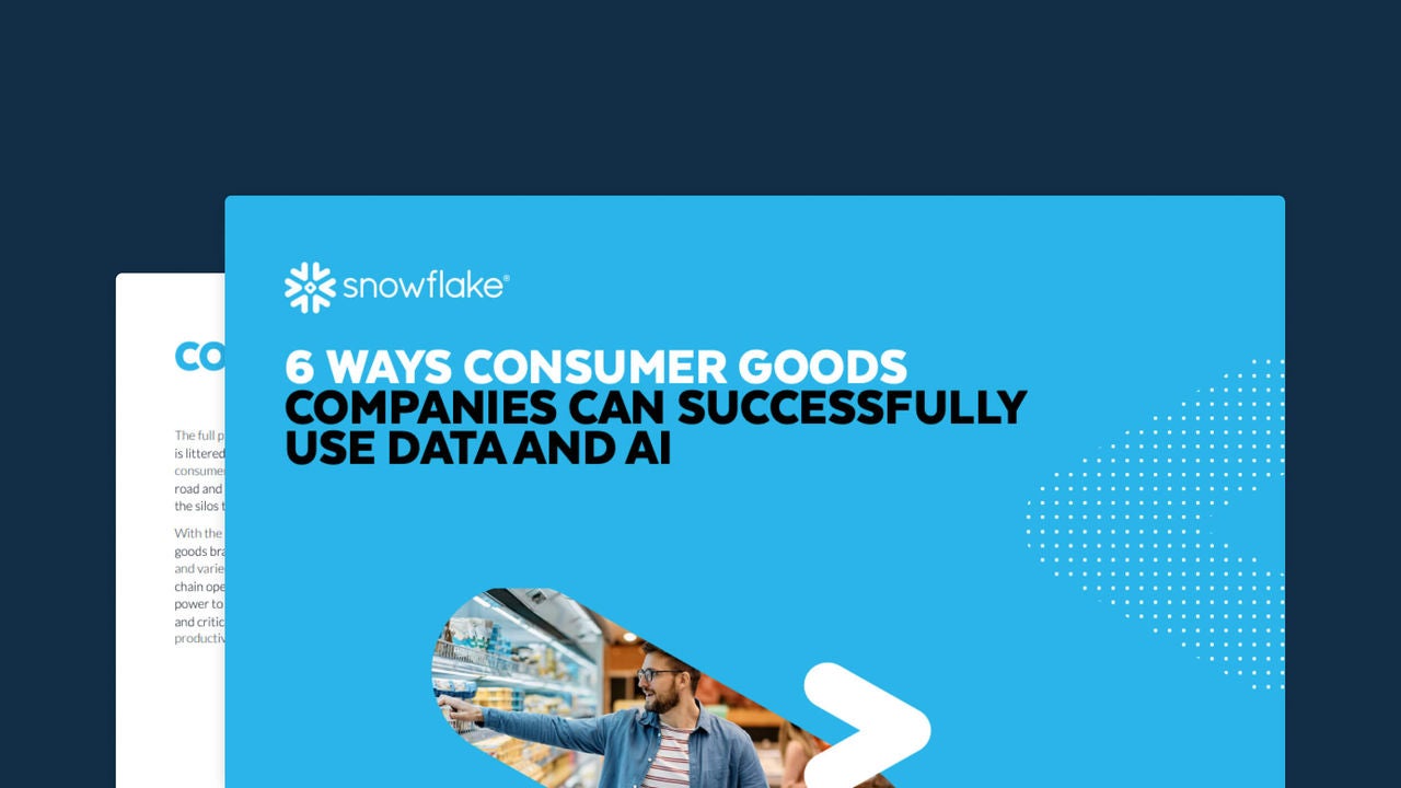 6 Ways Consumer Goods Companies Can Successfully Use Data and AI cover
