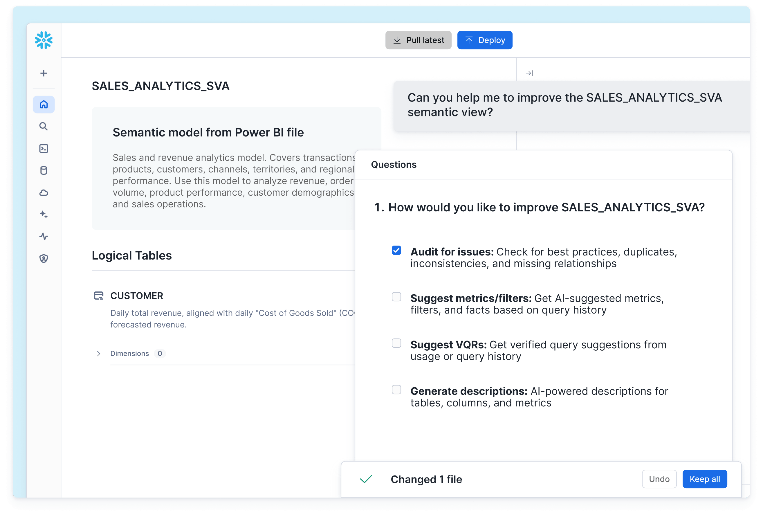 ai context layer semantic studio