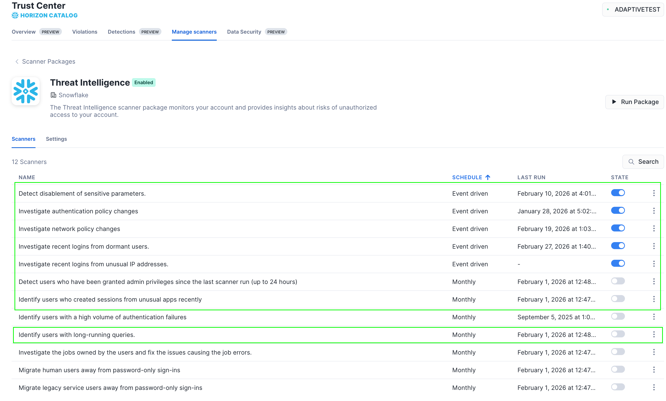New scanners from Snowflake surface detection findings .