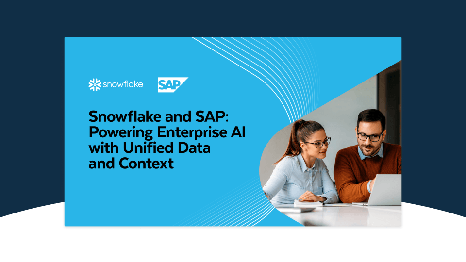 SAP and Snowflake | Enterprise AI & Data Integration