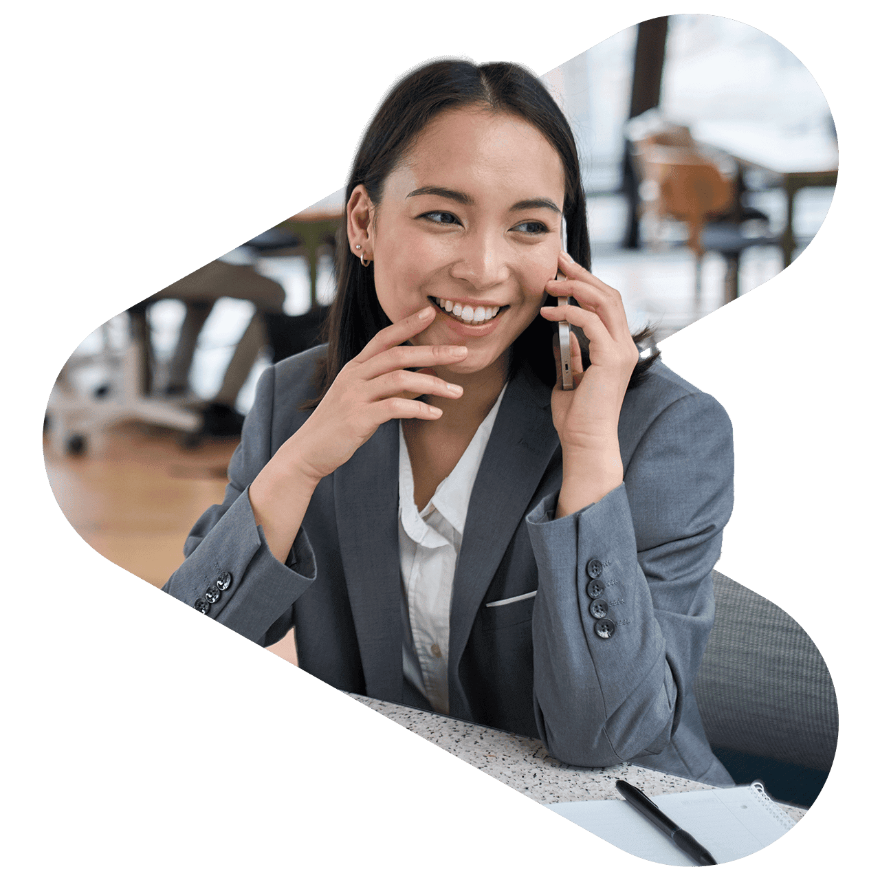 business man looking at computer