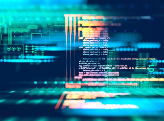 Programming code abstract technology background of software developer and  Computer script