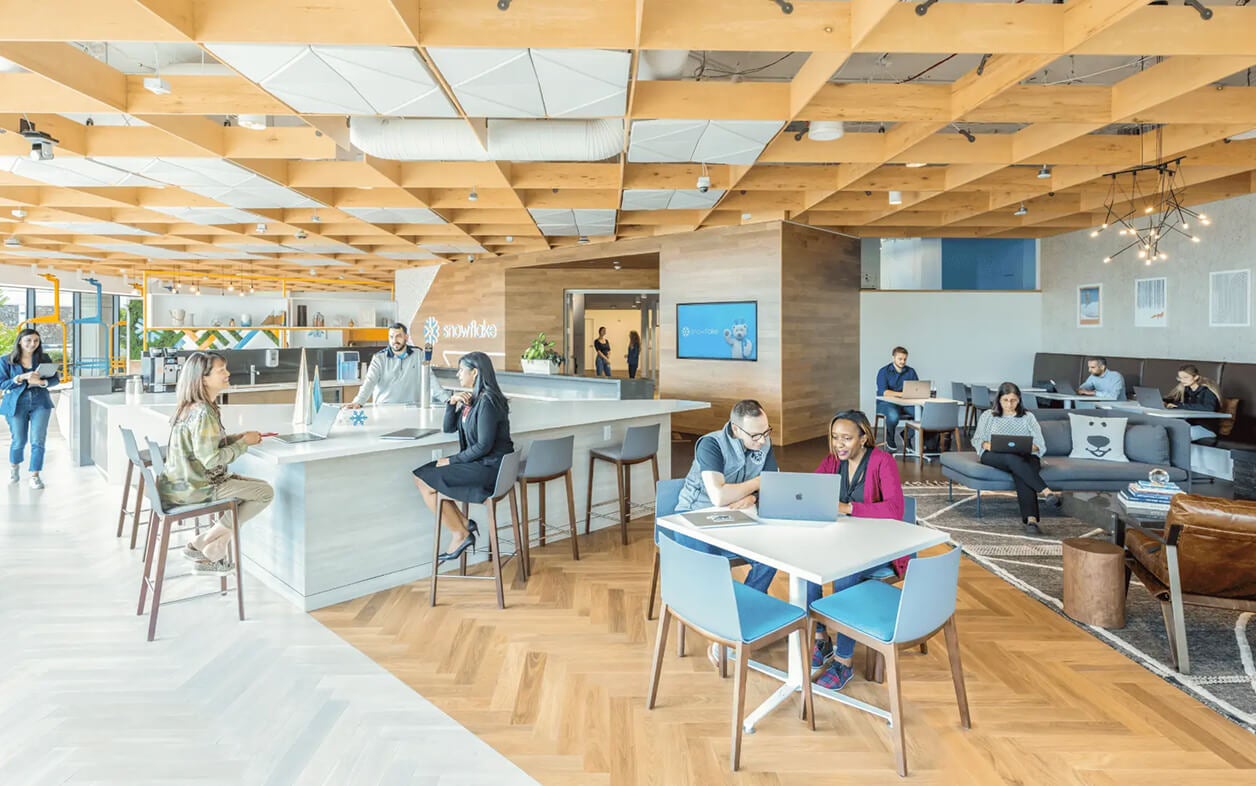 Employees in a Snowflake Office