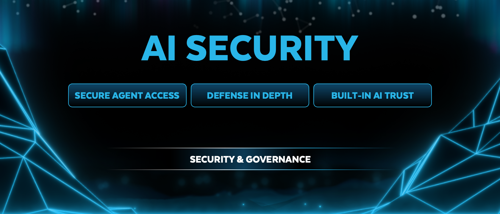 AI Security with Secure Agent Access, Defense In Depth, and Built-in AI Trust