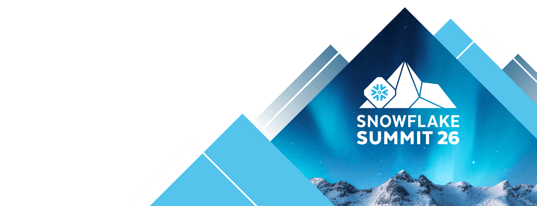 Summit 26 logo and composite mountain illustration