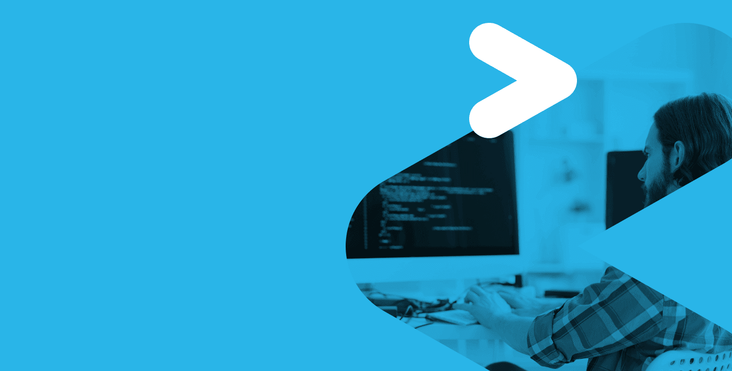 Data Engineer typing on a computer