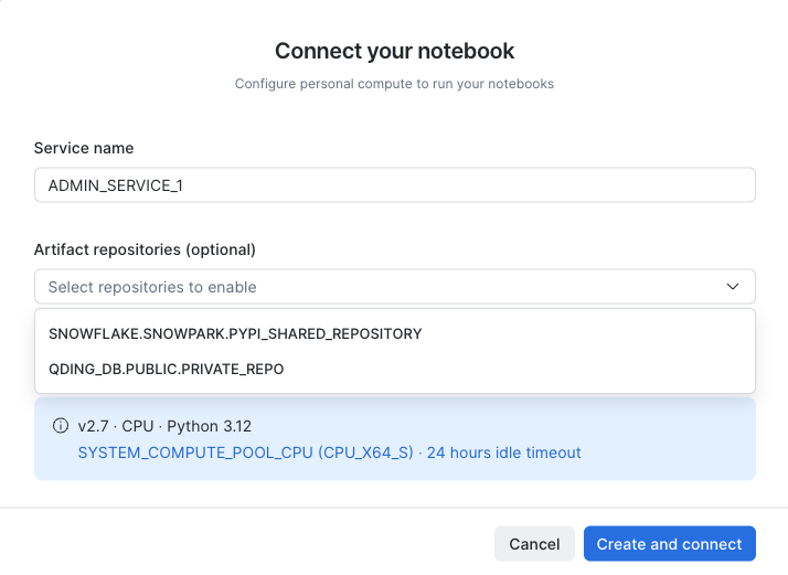 Figure 4. Bring Your Customer-Hosted Python Repository to Snowflake