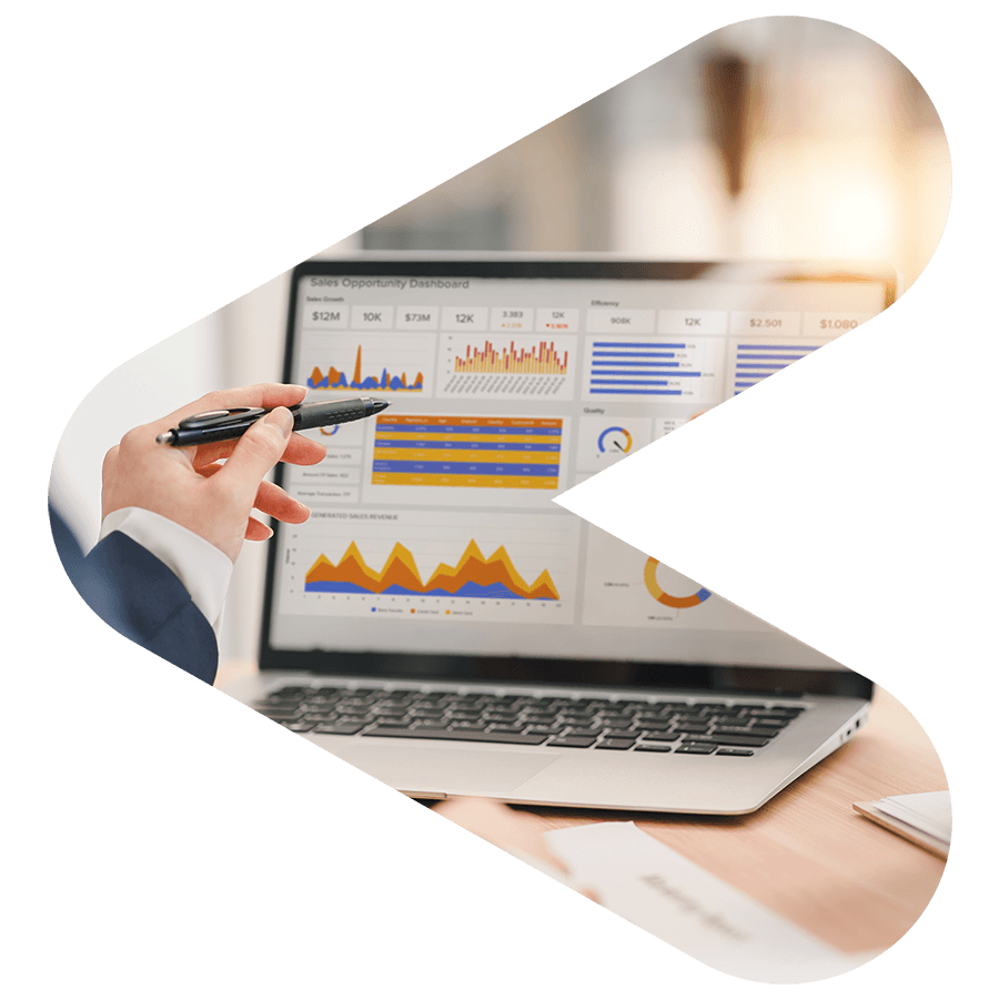 Imagery representing a growth-oriented service for developers