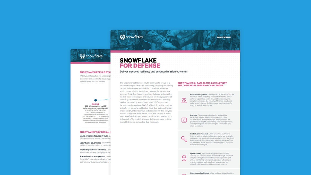 Unleash Modern Data Sharing to Advance National Defense