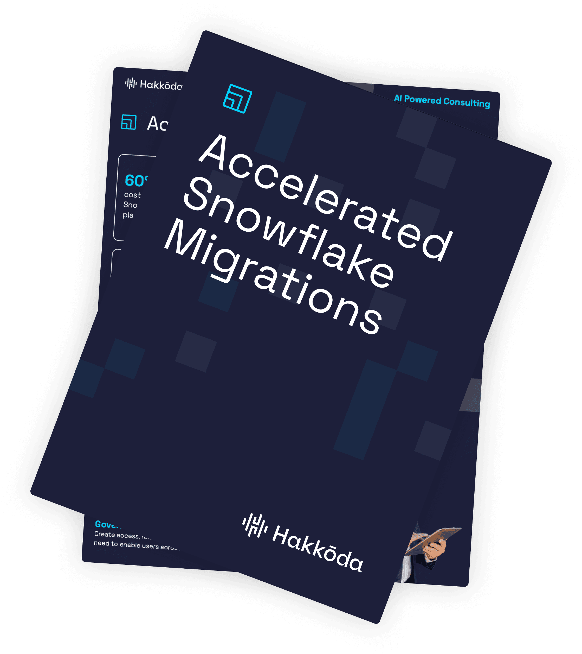 Thumbnail of a PDF titled 'Accelerated Snowflake Migrations' by Hakkoda