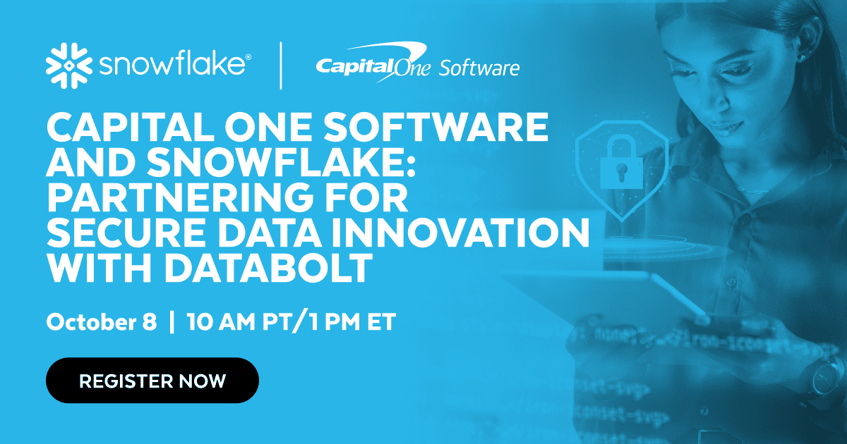 Snowflake and Capital One webinar