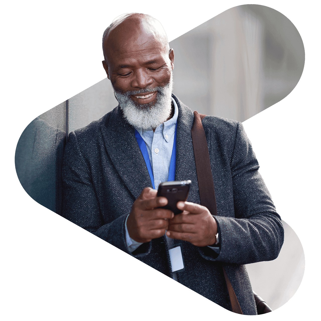 Man looking at his phone