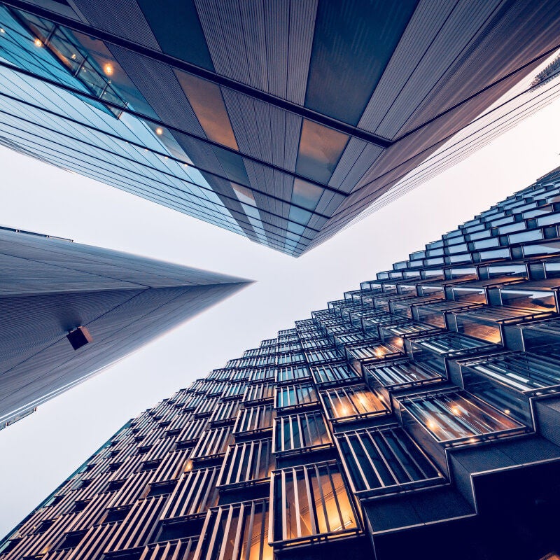 city building from the ground