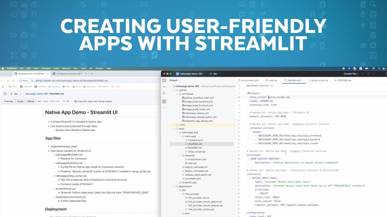 Video thumbnail for a video titled Creating User-Friendly Apps with Streamlit