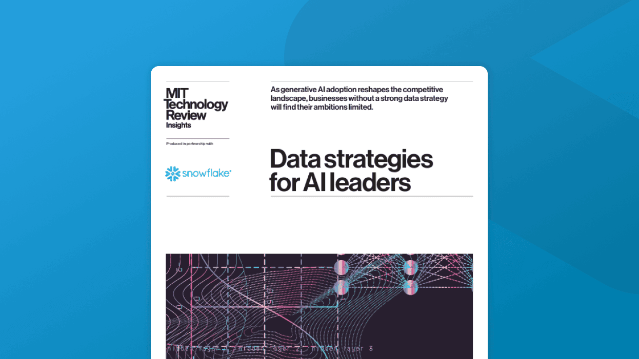 Cover of "Data Strategies for AI leaders" report
