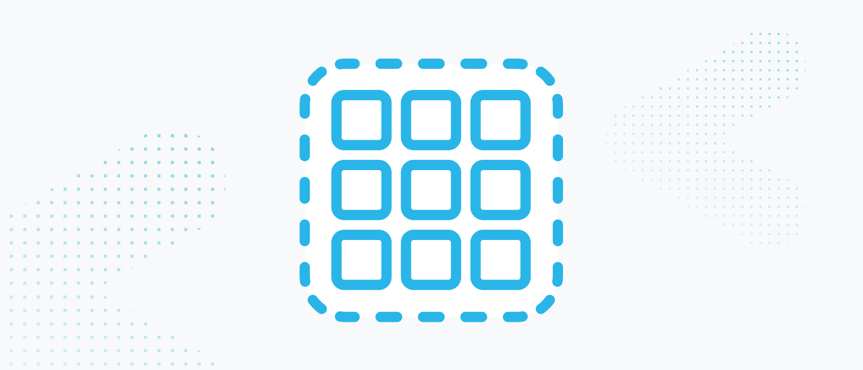 Illustration of an ML model icon of a 3x3 grid of squares.