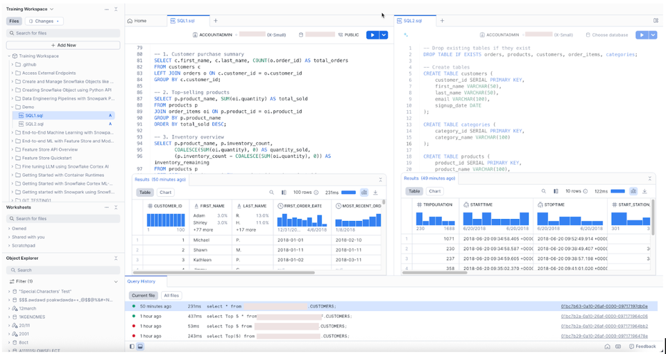 SQL開発を大幅に加速：Snowflake Workspacesの一般提供開始