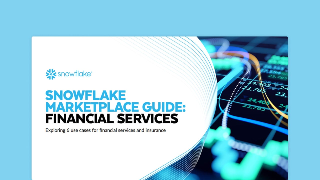 snowflake marketplace guide: financial services