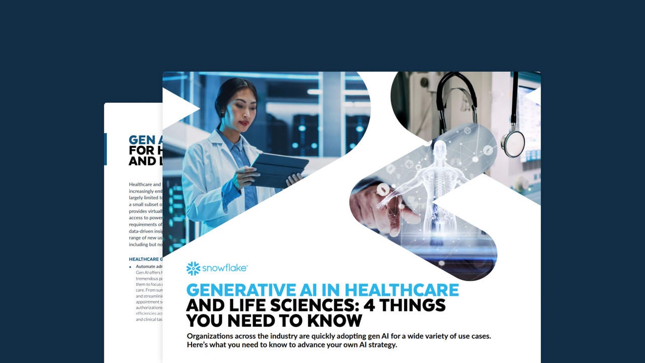 Gen AI in Healthcare and Life Sciences: 4 Things You Need to Know ebook cover