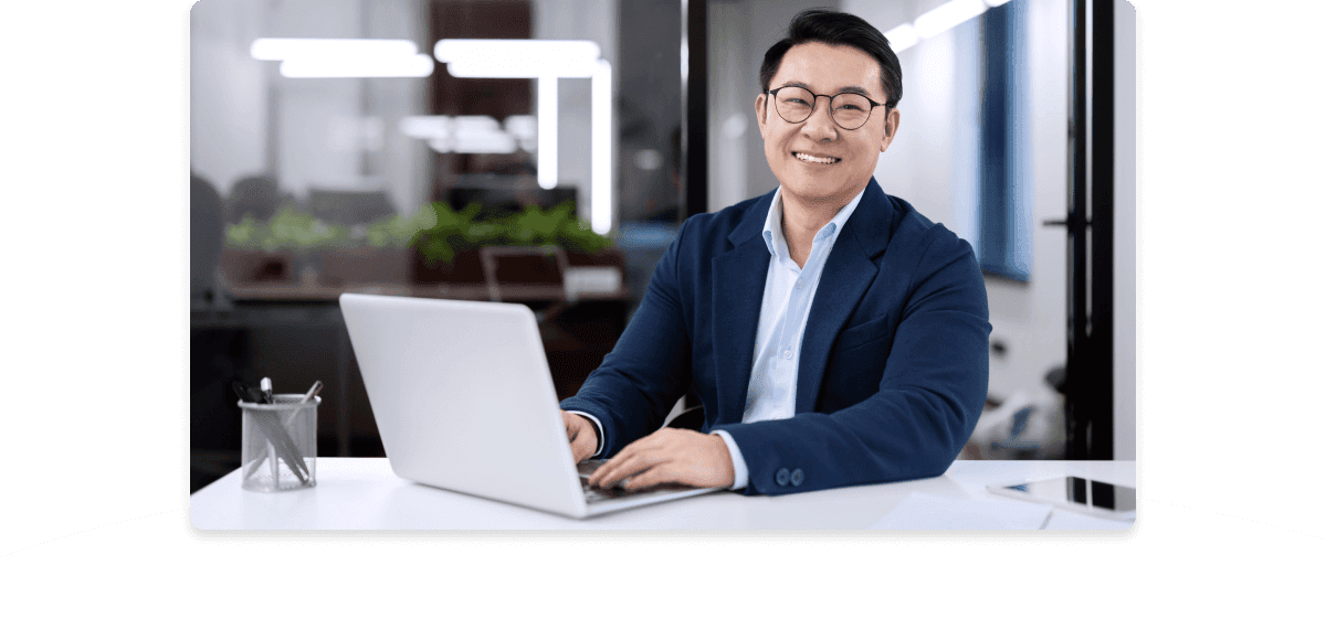 Woman typing on a computer