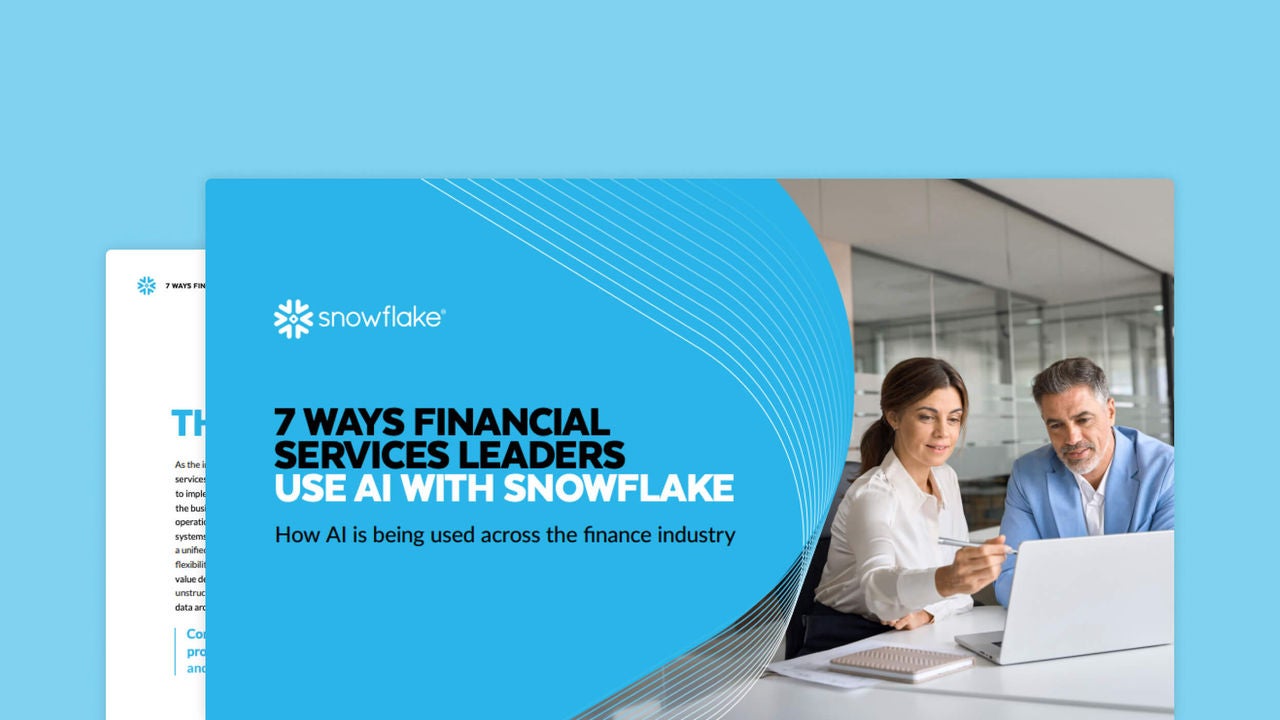7 Ways Financial Services Leaders Use AI with Snowflake 