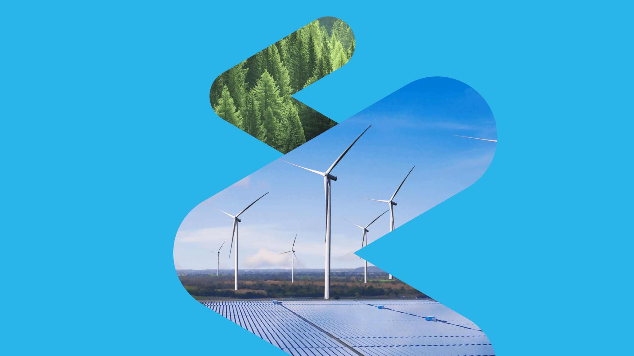 blue background with treesa arrow and windsheild arrow