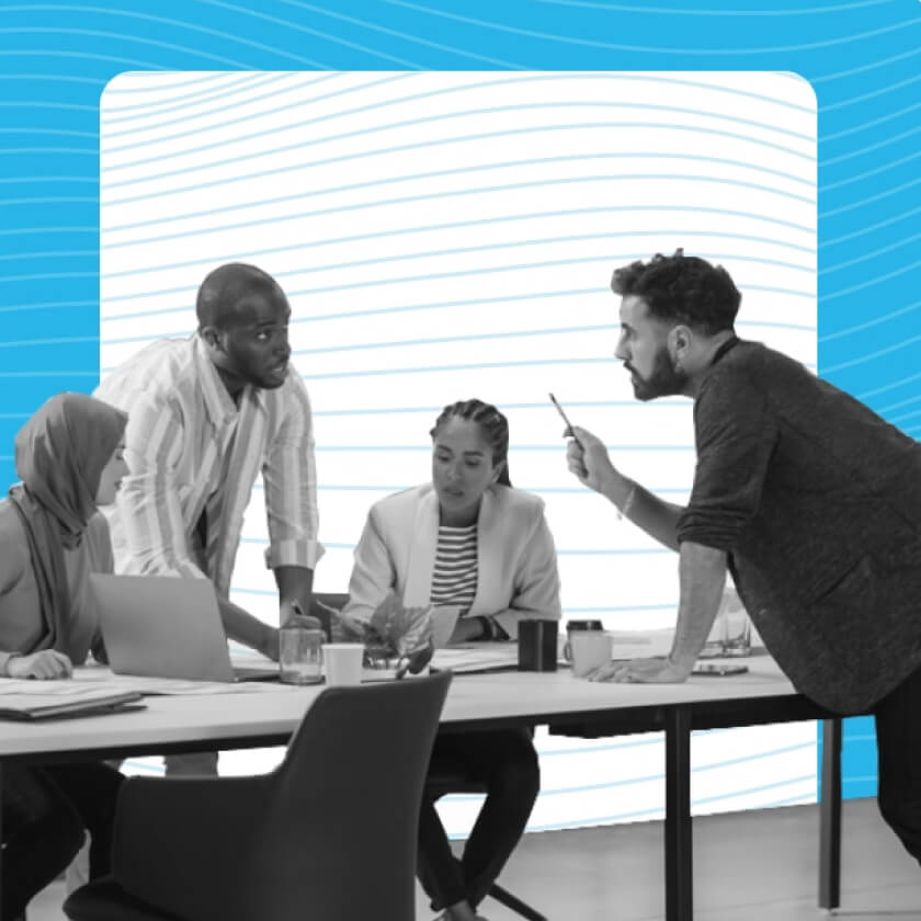 Group of data professionals collaborating