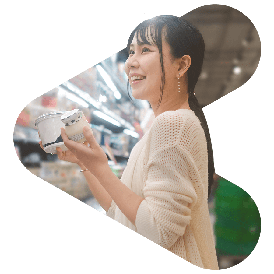 woman shopping at a marketplace