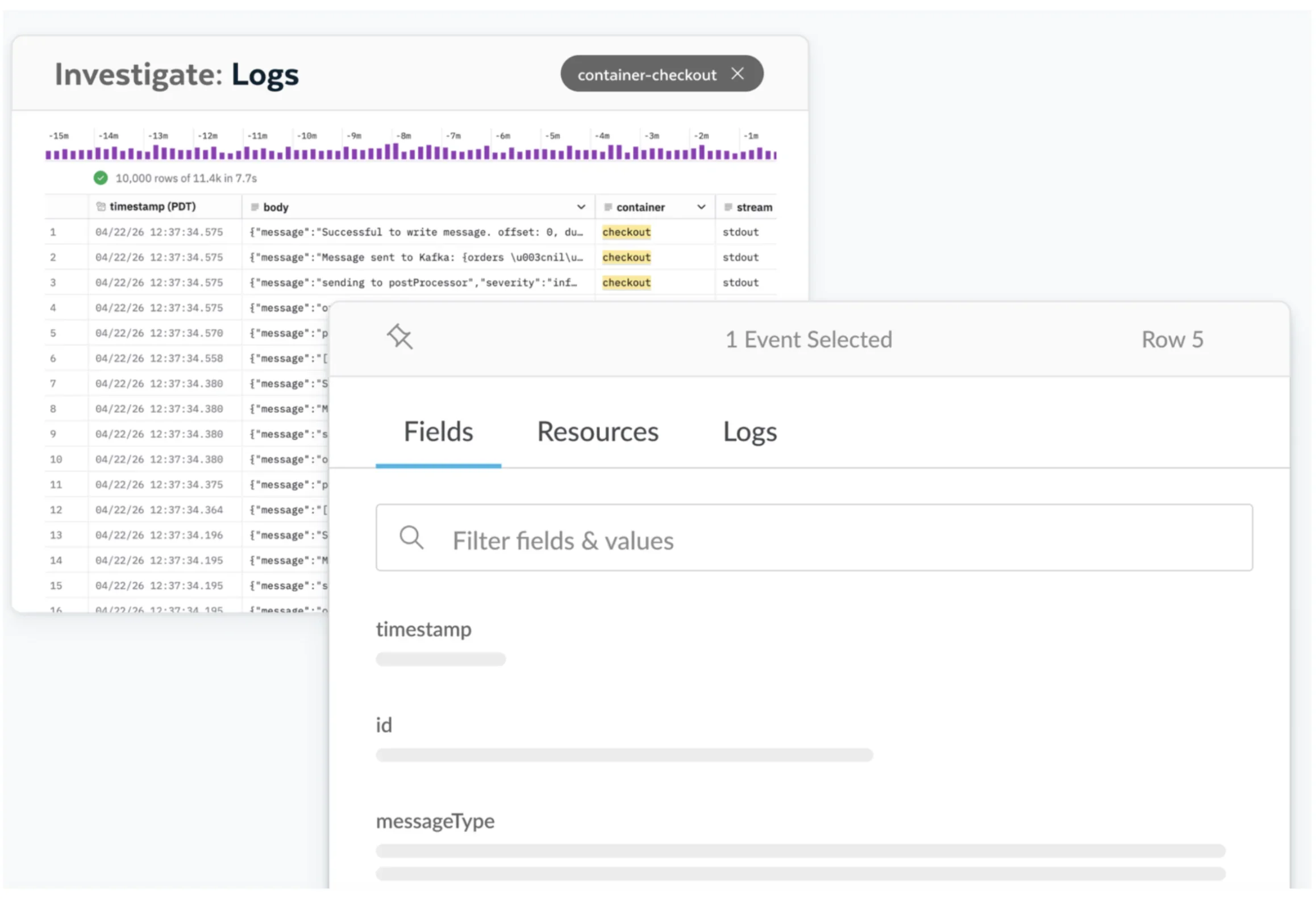 Logs, one of the three pillars of observability