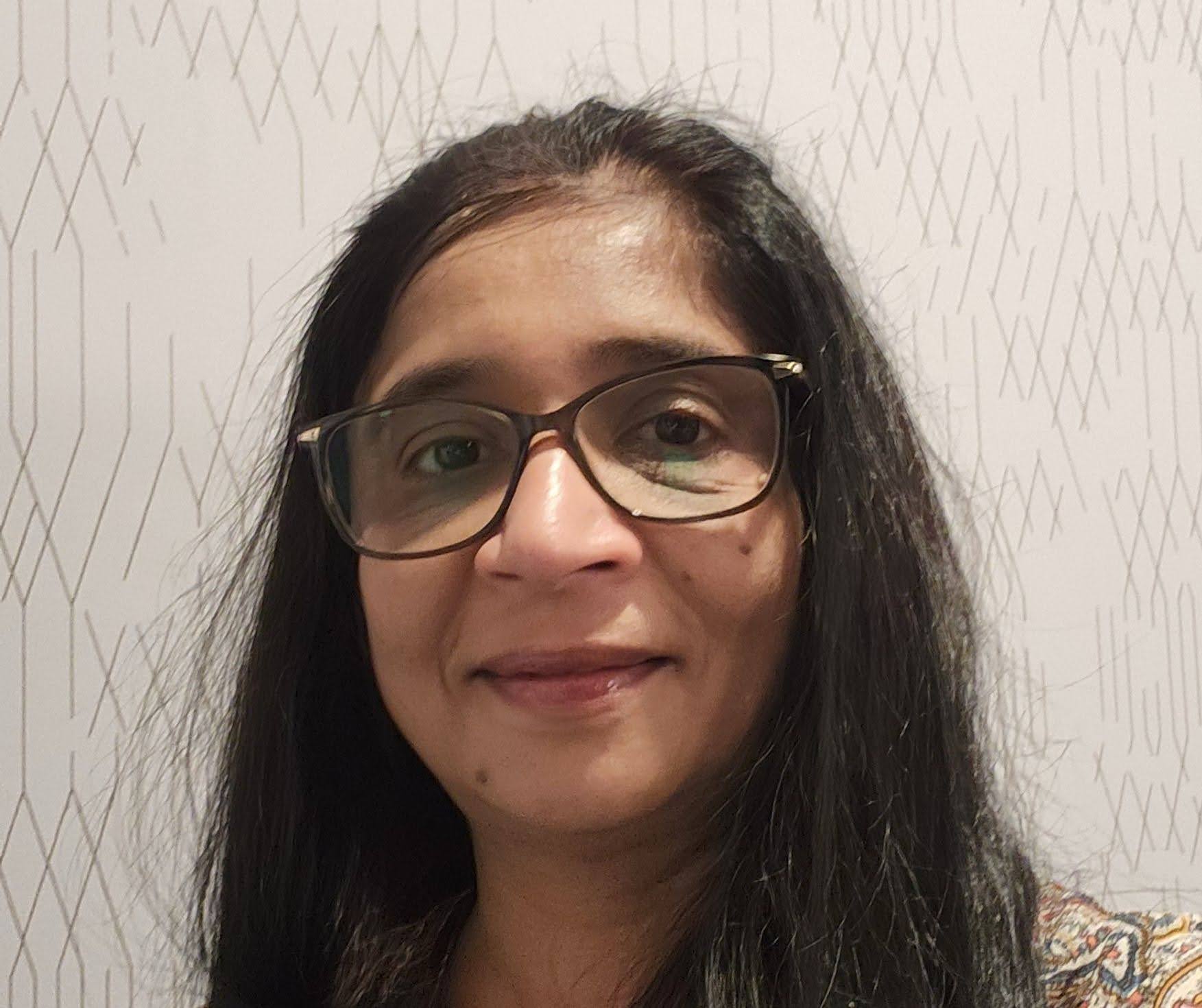 Headshot style photo of Radhika Janardanan
