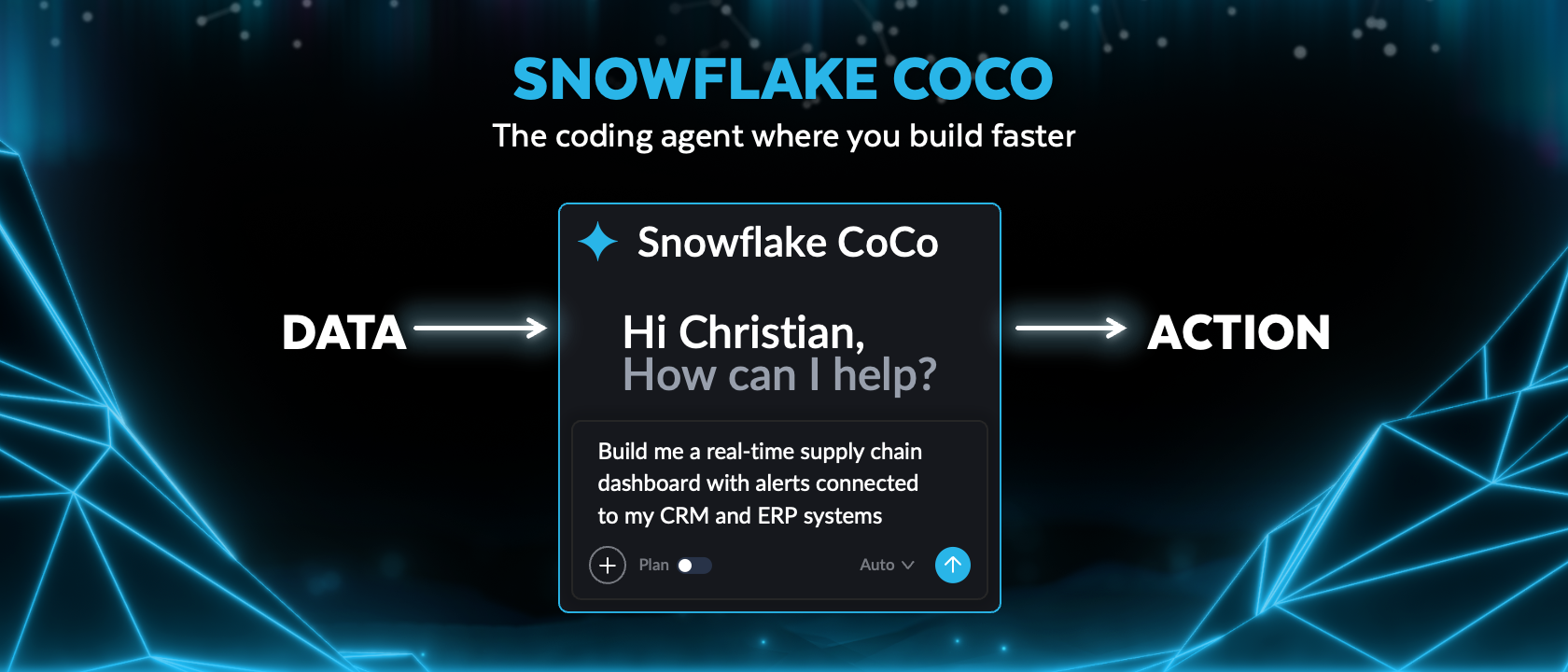 Snowflake CoCo as coding agent to help you build faster