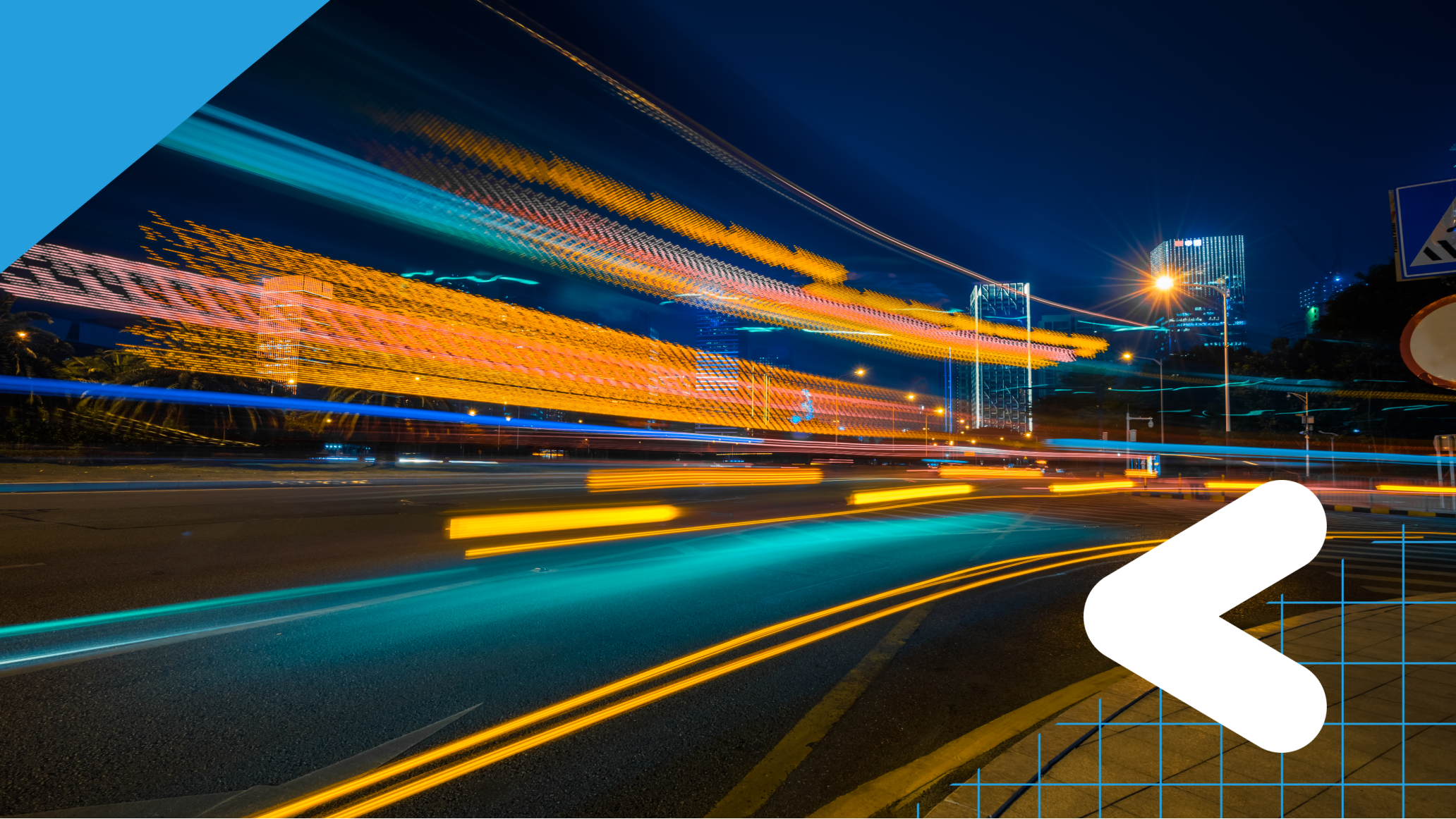 fast cars light in long exposure at night