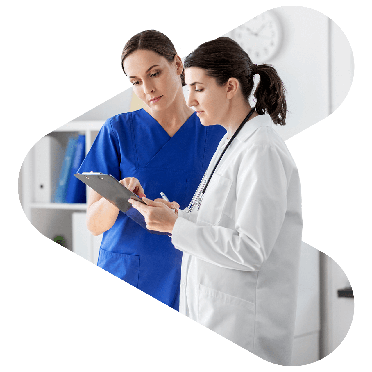 two healthcare professionals