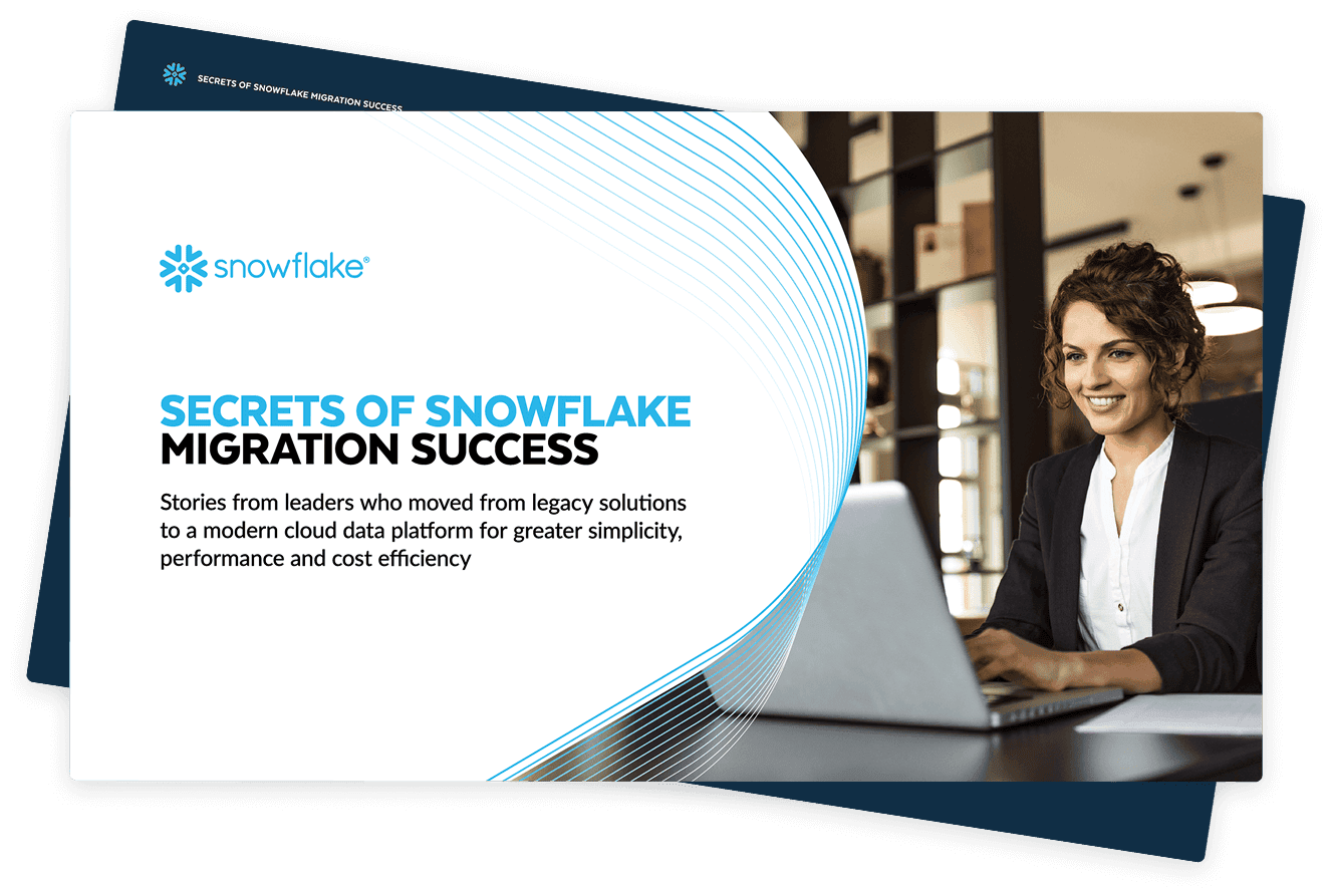 secrets of snowflake migration success ebook cover