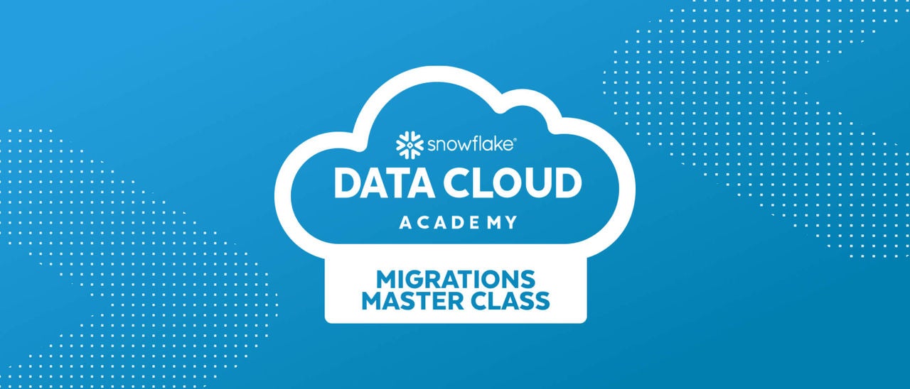 Snowflake Data Cloud Academy Migrations Master Class logo