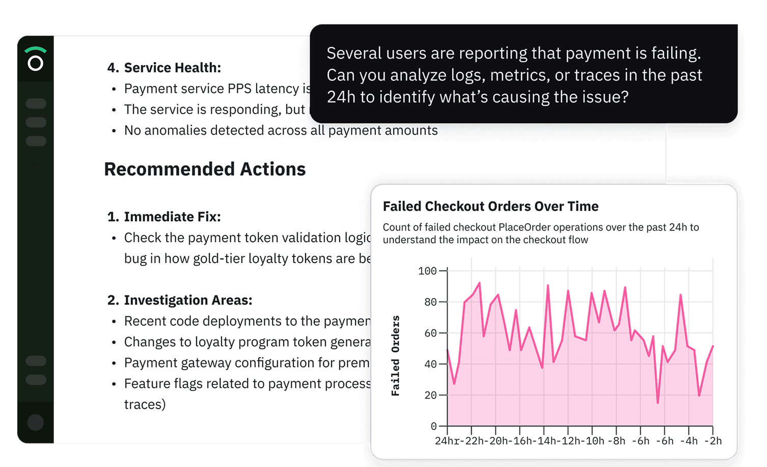 ai sre product screenshot