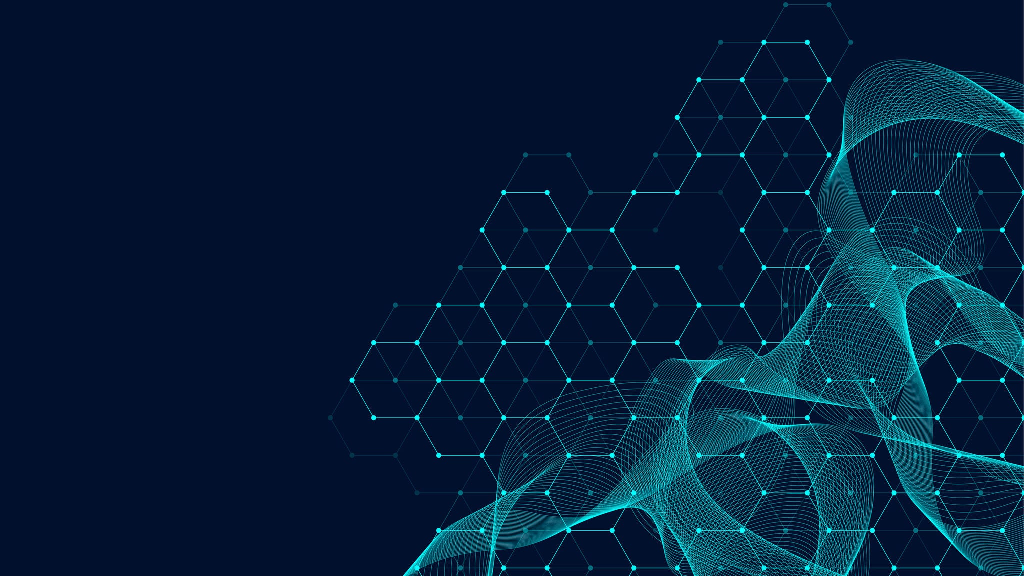 Organic tech designs on dark background