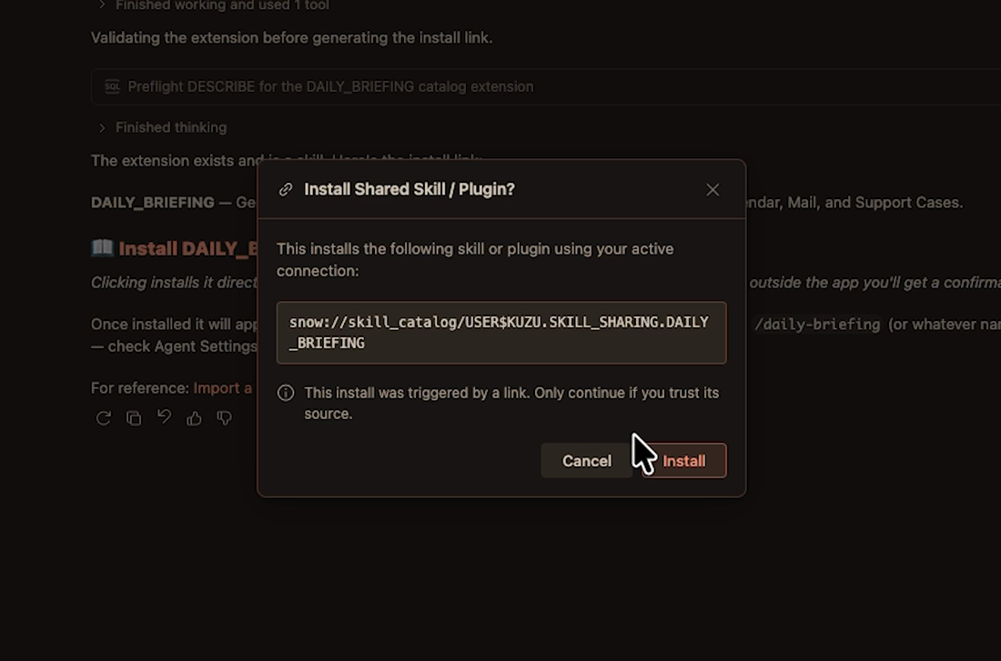 Installing a skill on CoCo Desktop