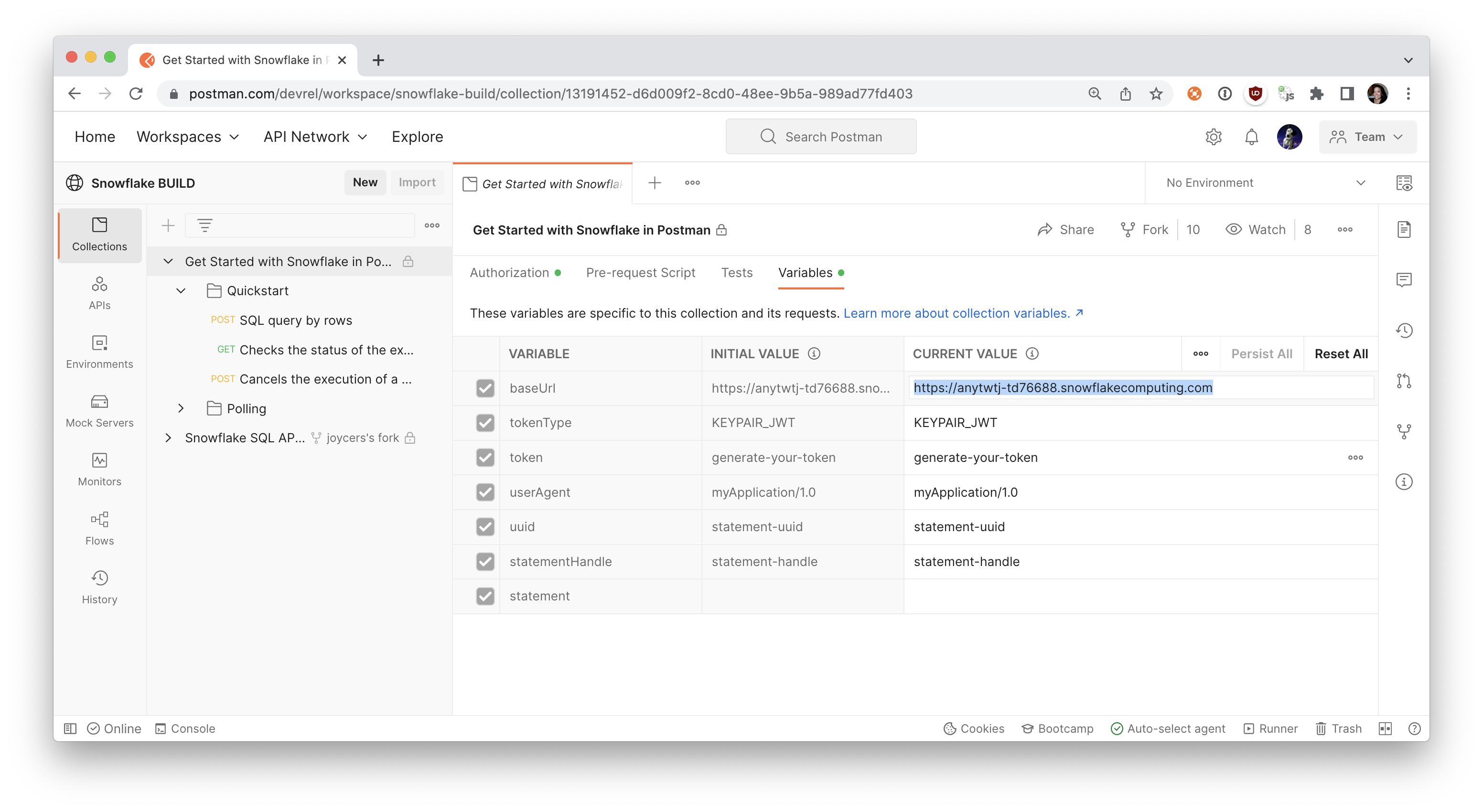 baseUrl collection variable