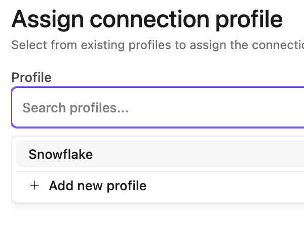 Assign Profile