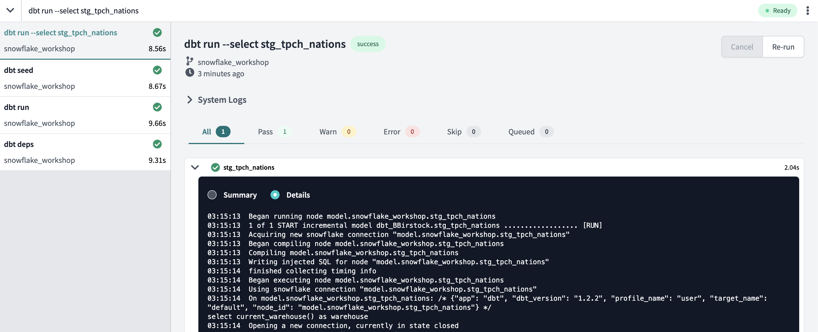 stg_tpch_nations Results
