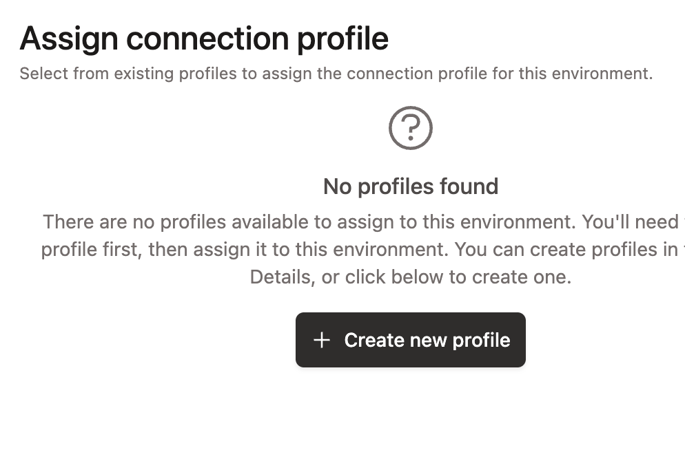Create New Profile