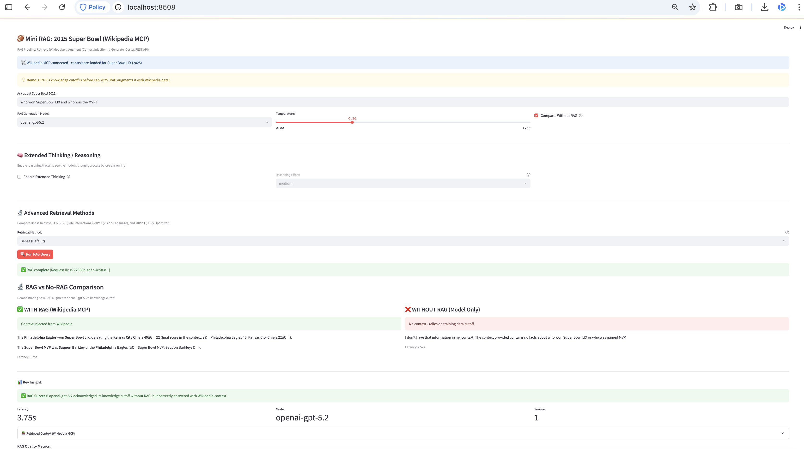 MCP RAG with Extended Thinking