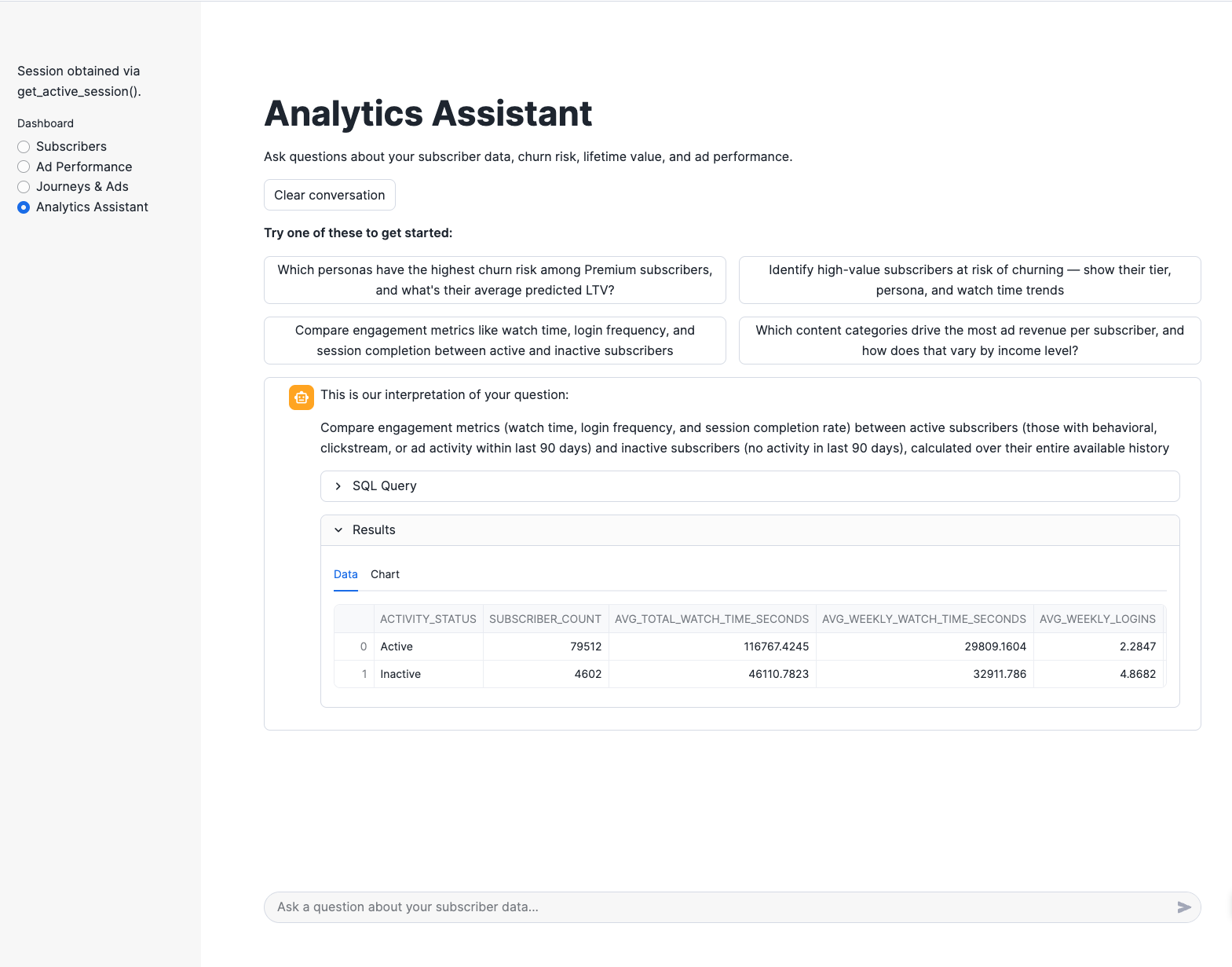 Analytics Assistant