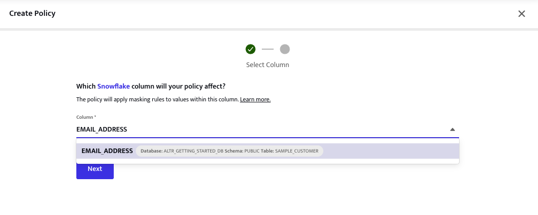 Select Column