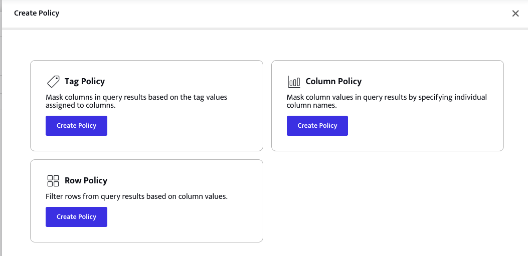 Select Policy Type