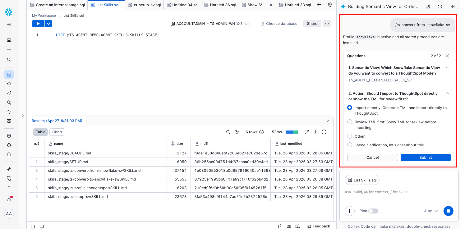 CoCo ts-convert-from-snowflake-sv output