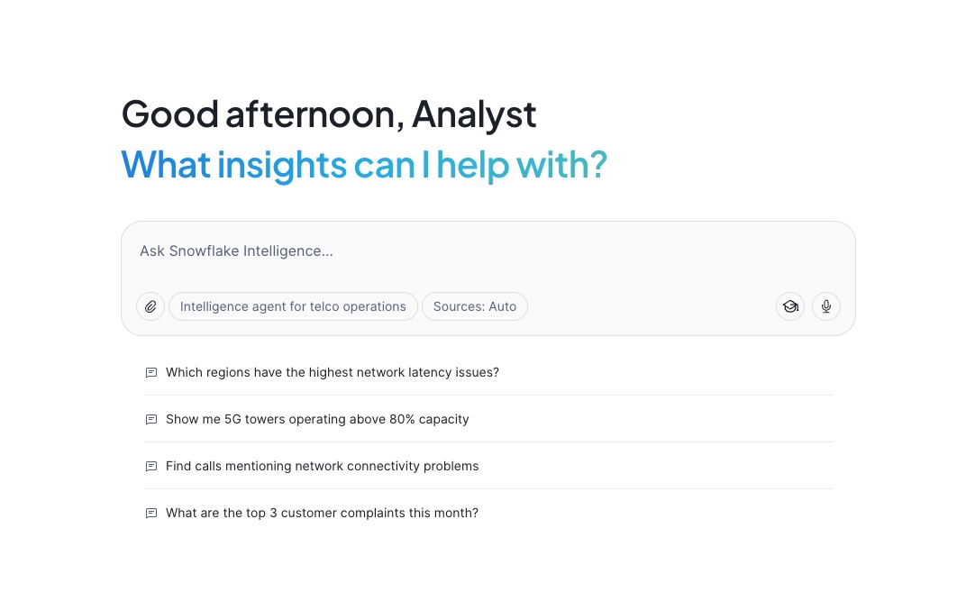 Snowflake Intelligence