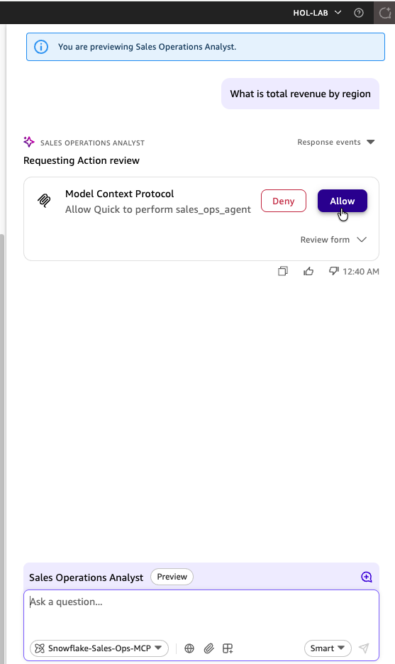 Allow agent
