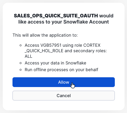 Allow access